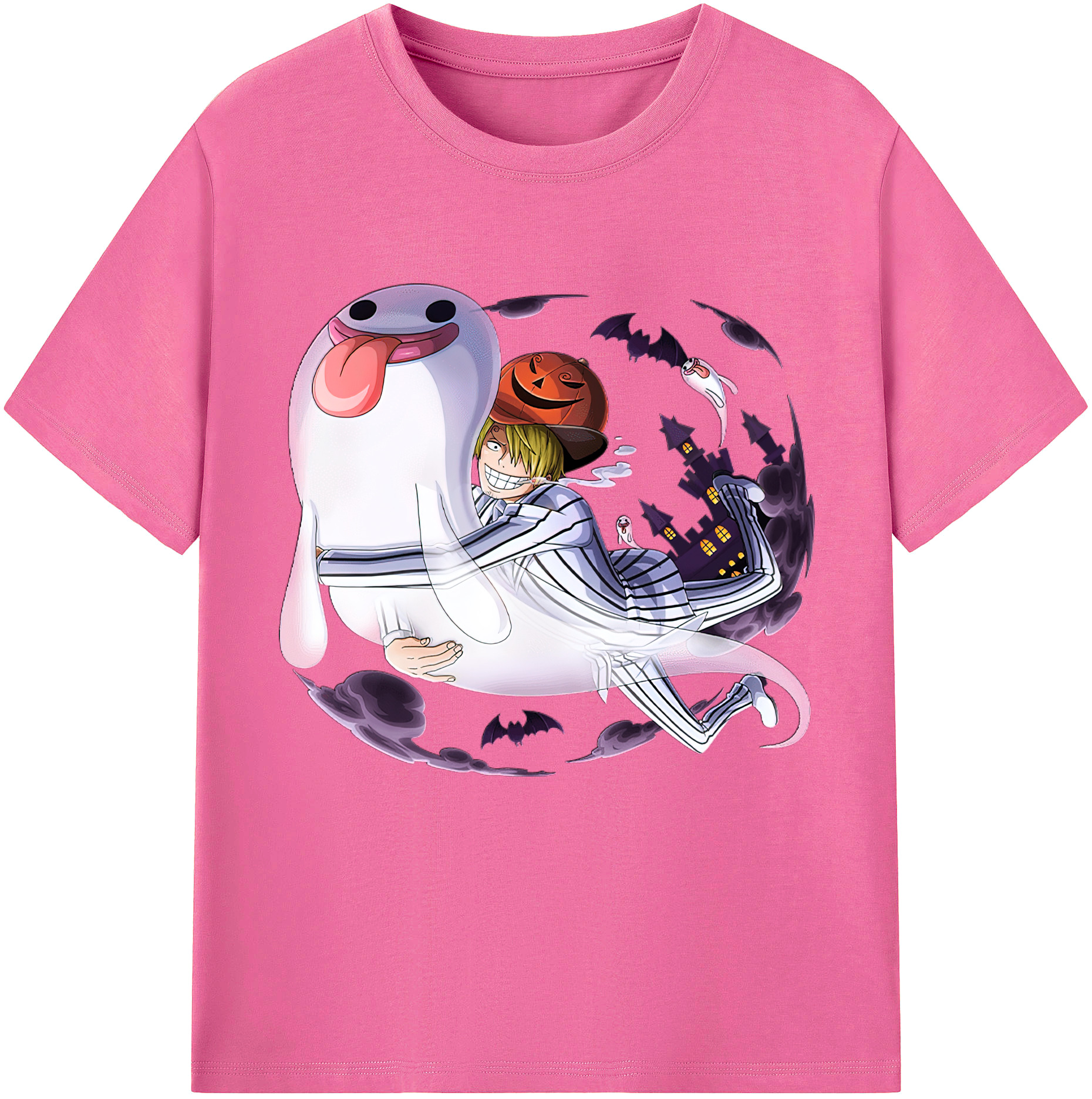 （画像用） ワンピース サンジ ONE PIECE Sanji レディースカジュアルプリントTシャツ（綿100％）
